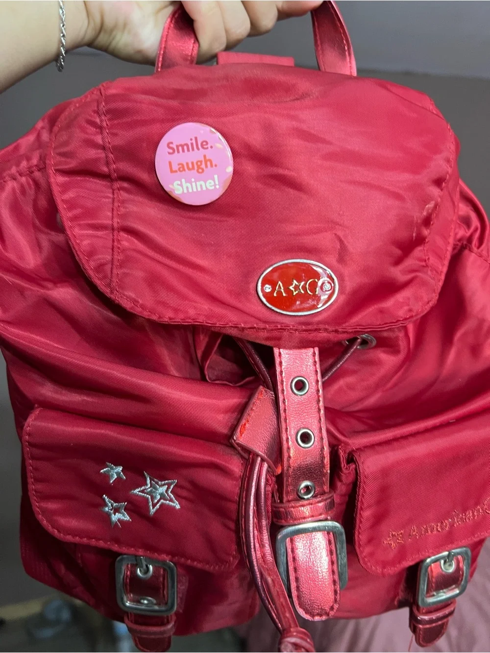 Bath & Body Works Red Kids' Star Accent Backpack